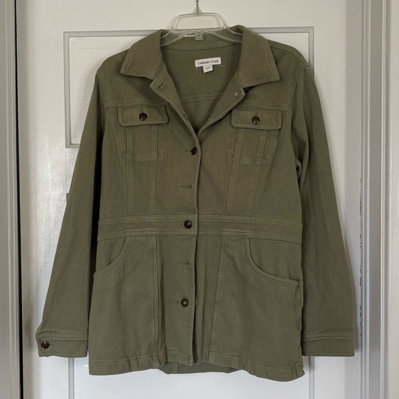 Coldwater Creek Jackets & Blazers - Coldwater Creek Olive Green Utility Jacket for Women